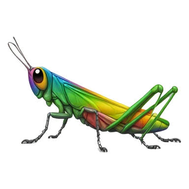 Rainbow Grasshopper  sticker
