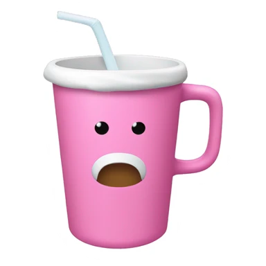 Pink Stanley drinking cup sticker