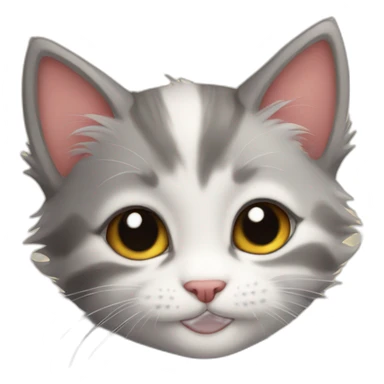 cute furry kitten sticker