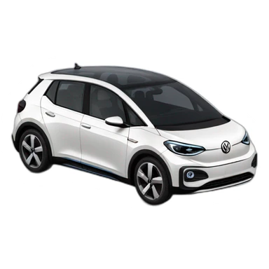 Volkswagen id.3 with missing wheels sticker