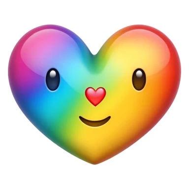 Cœur, multicolore sticker