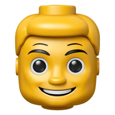 Lego man head sticker