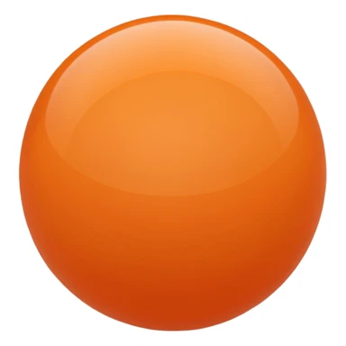 orange plastic ball sticker