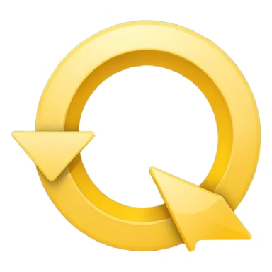 Prompt 15: "Is your backup plan."
Graphic: 🔄 Refresh/loop arrows icon (white with yellow highlights).
Animation: Arrows rotate smoothly.
Background: Transparent. sticker