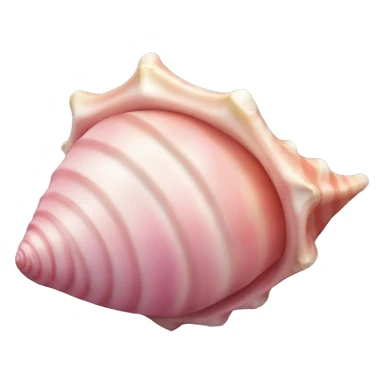 Pink conch shell  sticker