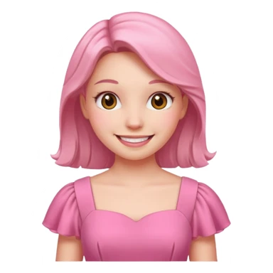 pink dress girl sticker
