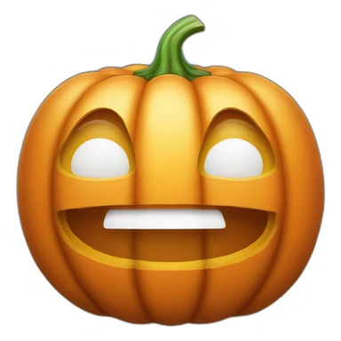 Orange pumpkin sticker