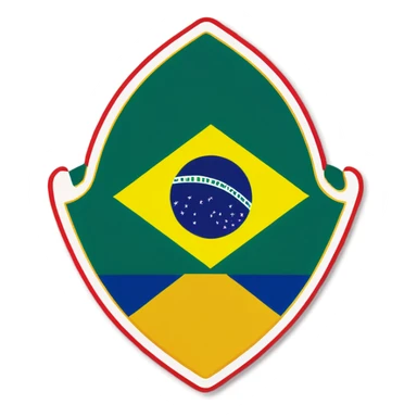 Brazil flag keffiyeh sticker