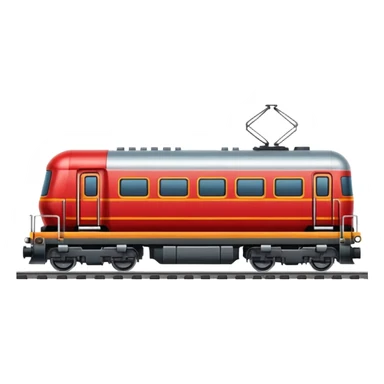 A modern cargo train in classic emoji style, variant 4. sticker