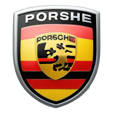 Porsche logo sticker