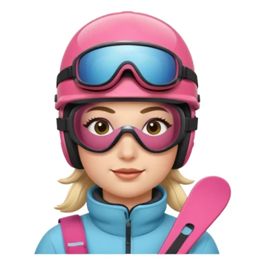 skier sticker