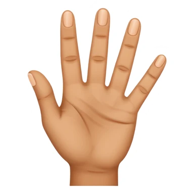 a what a hand with three fingers up sticker