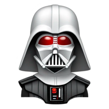 darth vader white red sticker