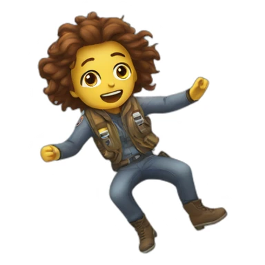 Crash landing you sticker