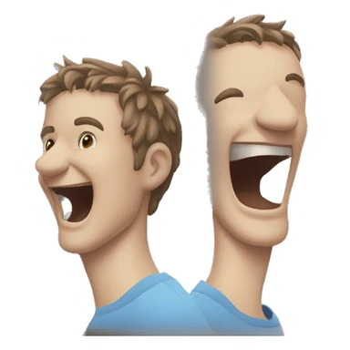 Eric zemour qui fait un grand sourire  sticker