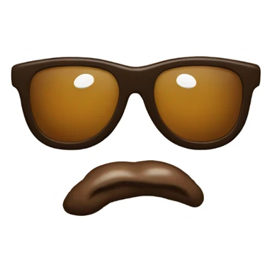 A poop with sunglasses sticker