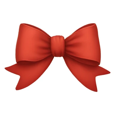 Red Christmas bow sticker
