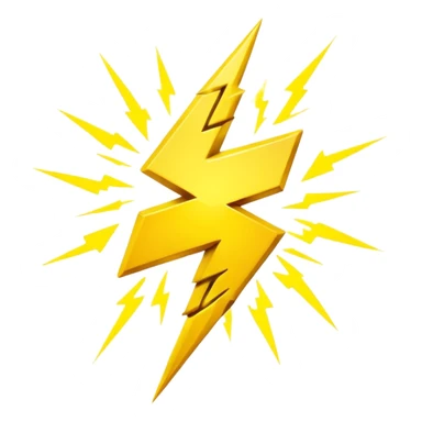 electric bolt symbol sticker