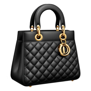 black Dior bag sticker