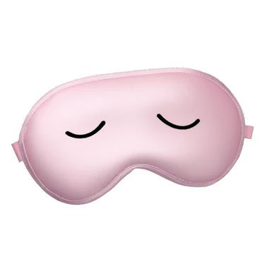 Pale pink satin sleep mask sticker