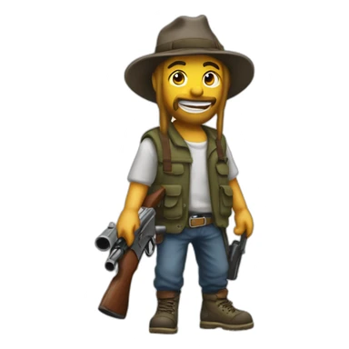 tramp-with-ak-47 sticker