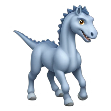 Cheval sur dinosaures sticker