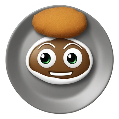 Falafel on a plate sticker