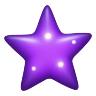 Purple small twinkle star sticker