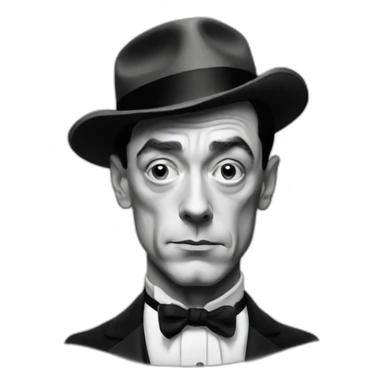 Buster-keaton sticker