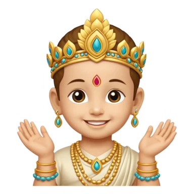 Cute baby murugan sticker