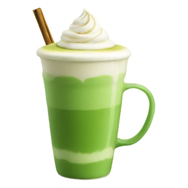 matcha latte hot  sticker