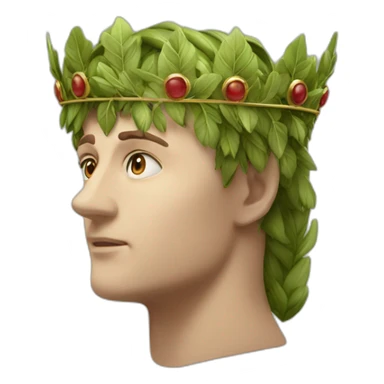 roman laurel crown sticker