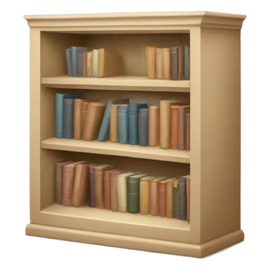 beige bookshelf sticker