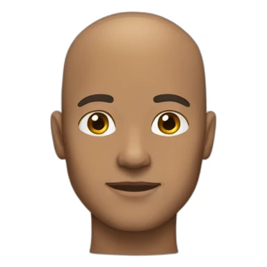 Guy bald light brown skin  sticker