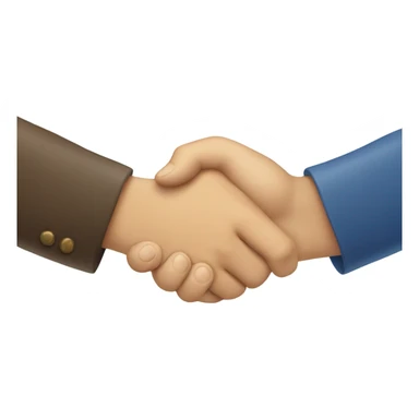 two russian hands "greeting each other" sticker