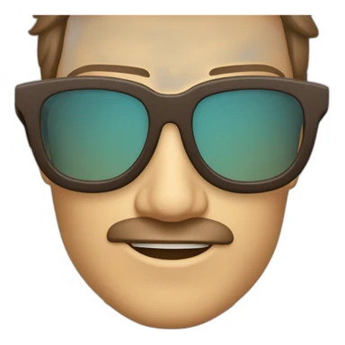 Cámara de fotos con gafas y fumando sticker