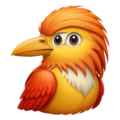  long haired bird sticker