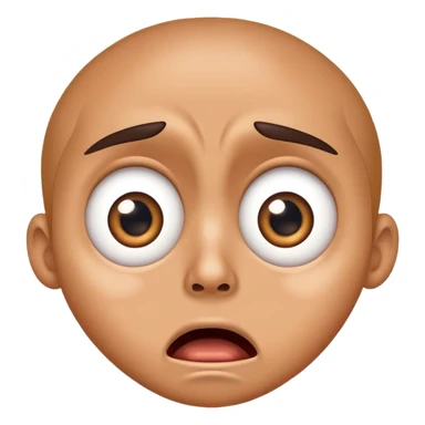 shocked face with jaw dropped and wide eyes sticker