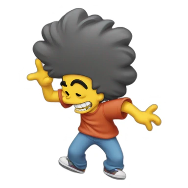 Bart simpson qui dance sticker