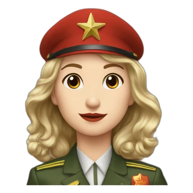 Soviet pilot liliya goldenlonghair sticker