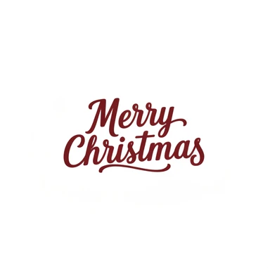 Merry christmas text, remove background sticker