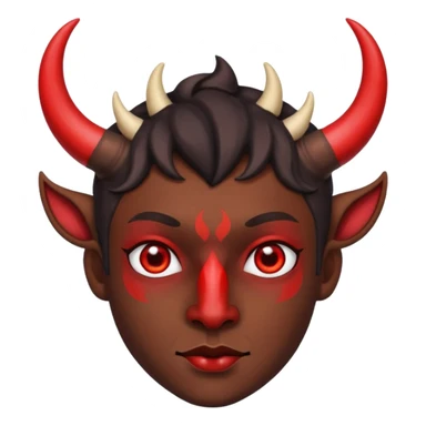 make it look more like a demon sticker