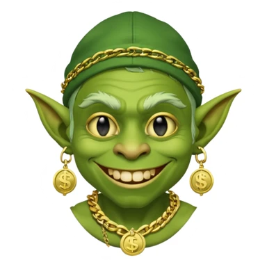 Goblin Rapperr with dollor chain  sticker