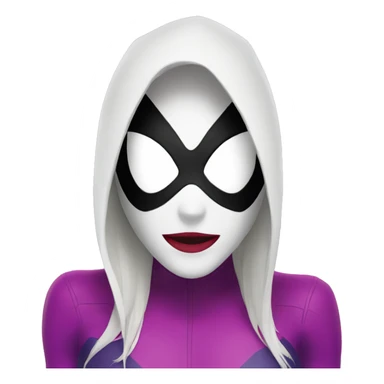 Spider Gwen mask sticker