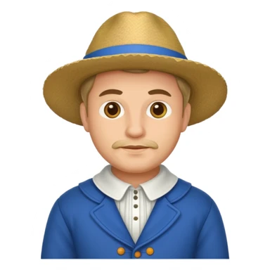 man with dutch clothing sticker