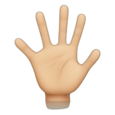 Hand with 3 fingers sticker