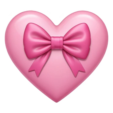 pink heart with bow in it  sticker