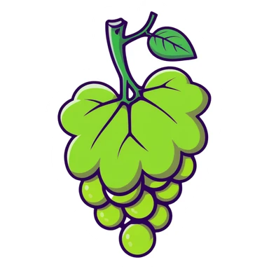 a single grape sticker
