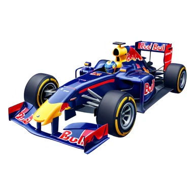 Red bull f1 car driving emote sticker