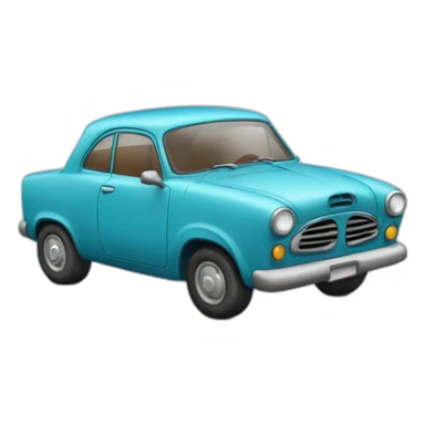 Car super fuerte con chupete en la boca sticker